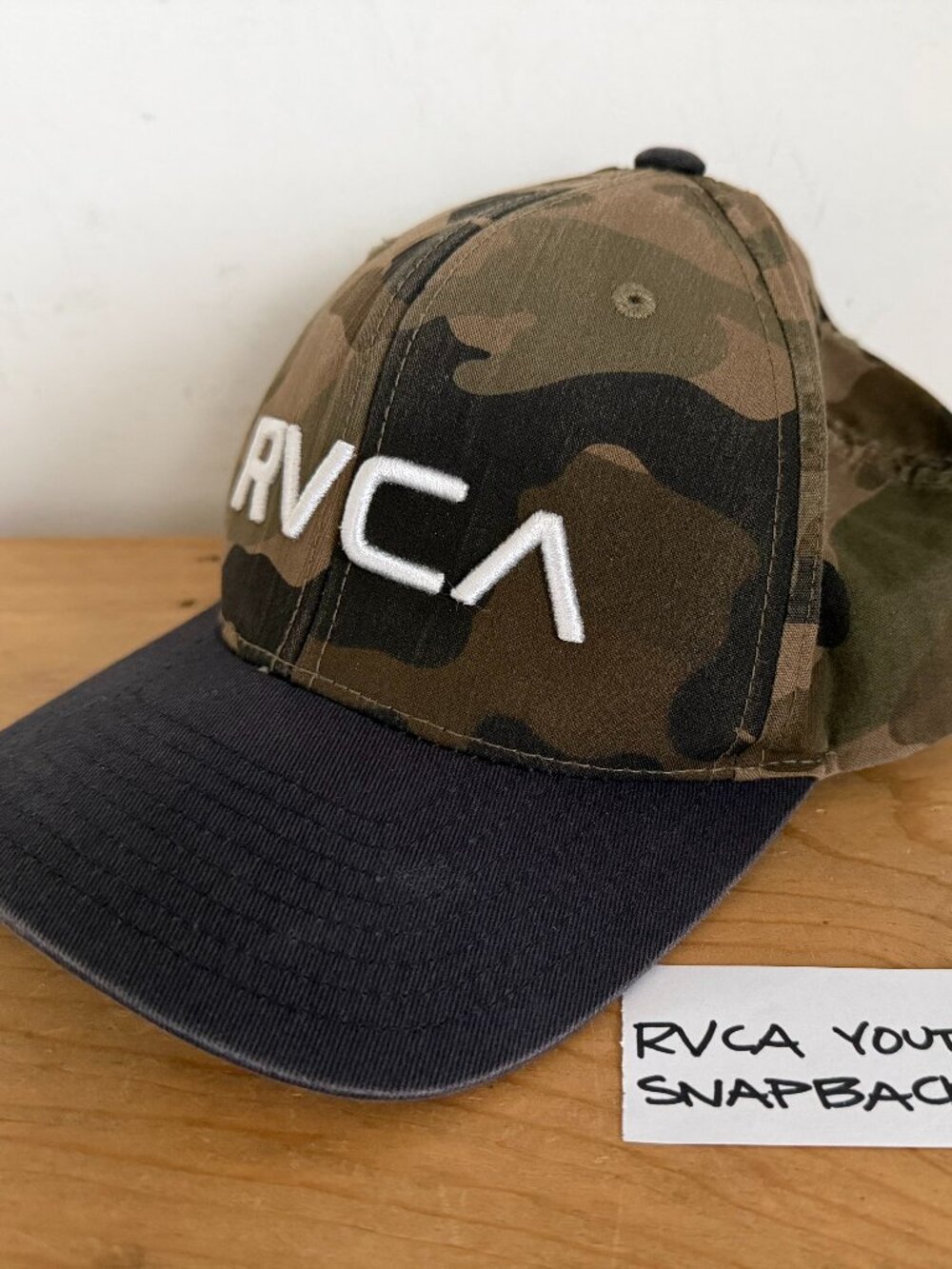 RVCA youth snapback hat